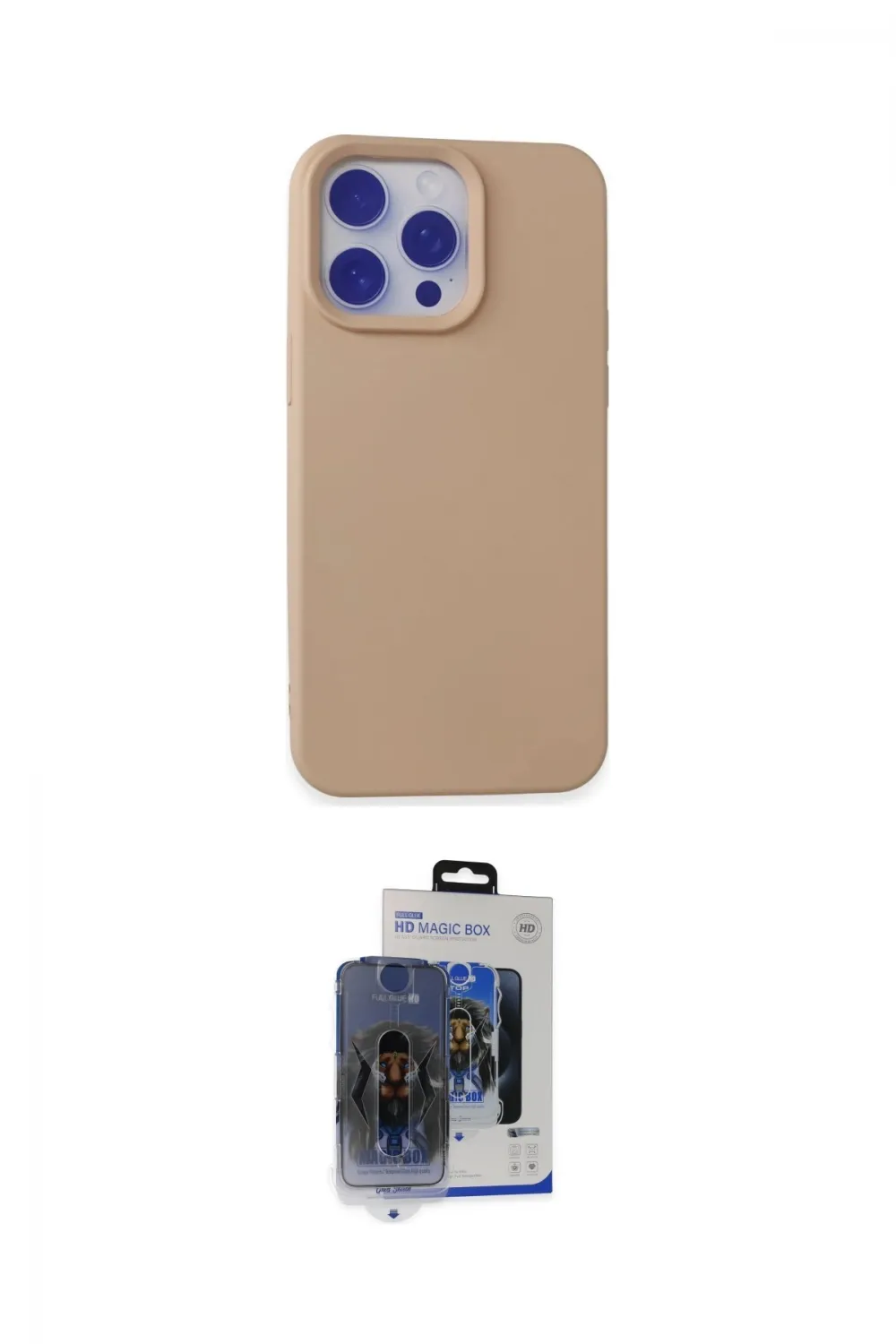 ieg™ iPhone 15 Pro Max Kılıf Ahenk Serisi - Siyah Vanessa Magic Cam
