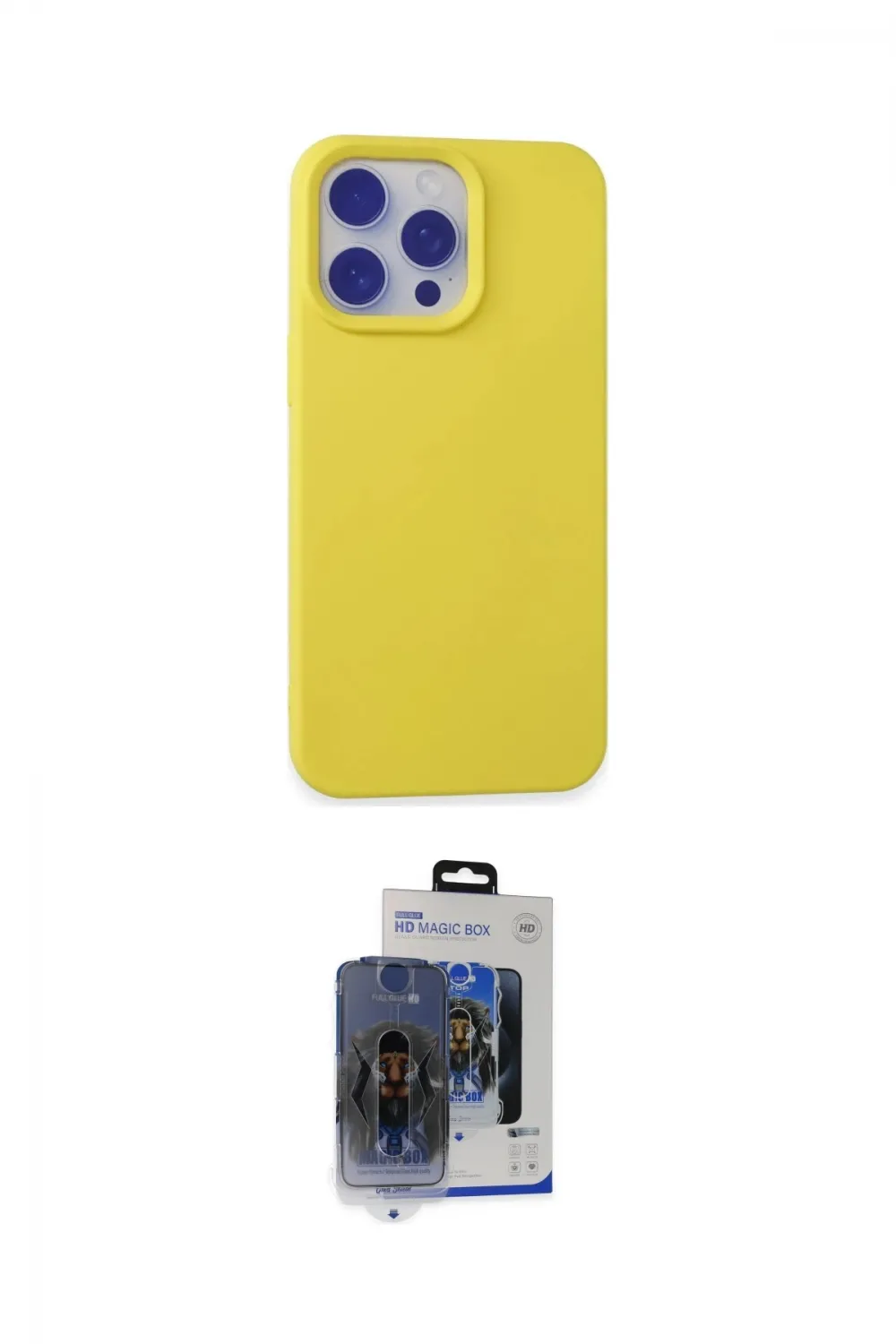 ieg™ iPhone 15 Pro Max Kılıf Ahenk Serisi - Siyah Vanessa Magic Cam