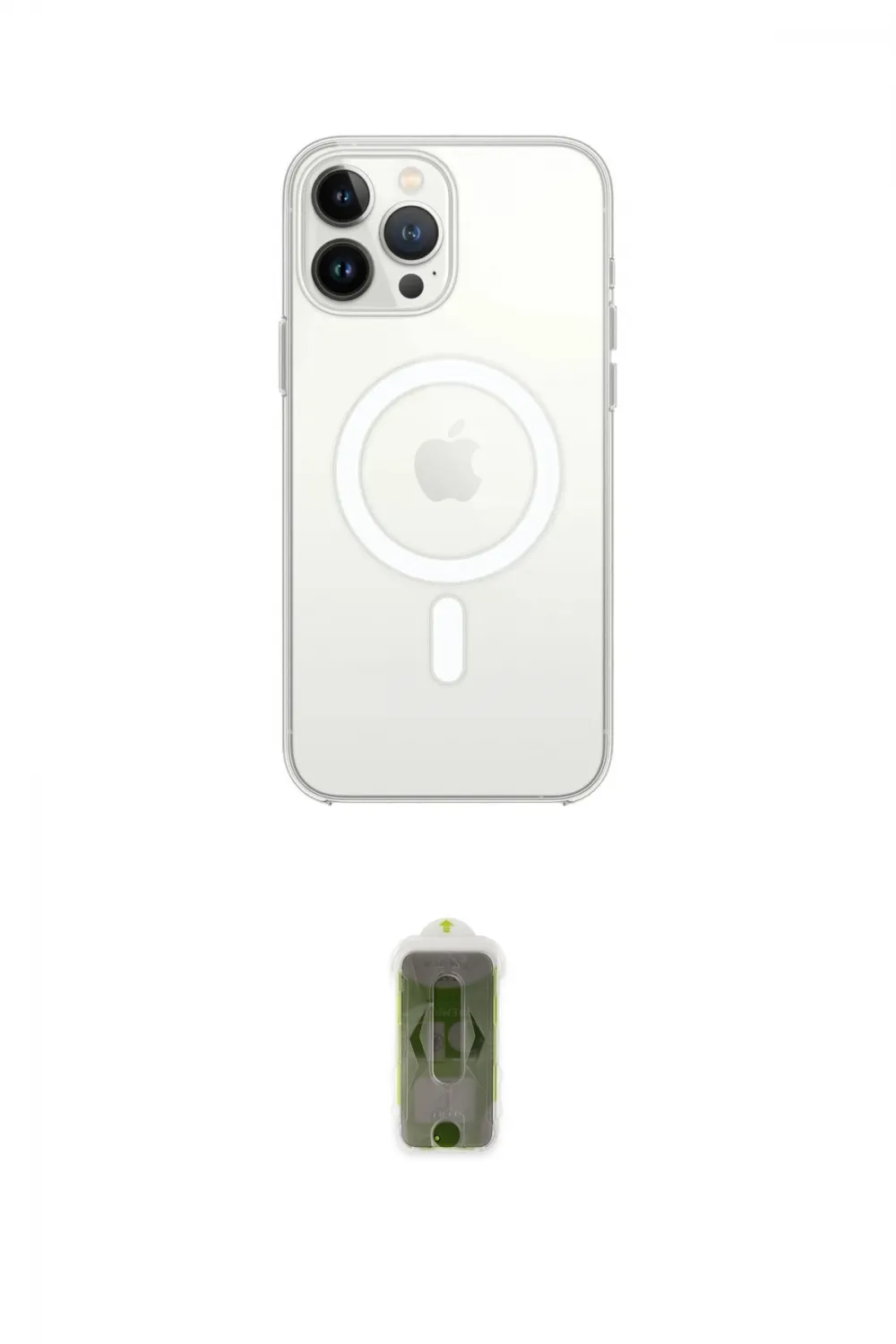 ieg™ iPhone 15 Pro Max Kılıf Ahenk Yansıma Prime - Siyah Joko Magic 5D Hayalet Cam
