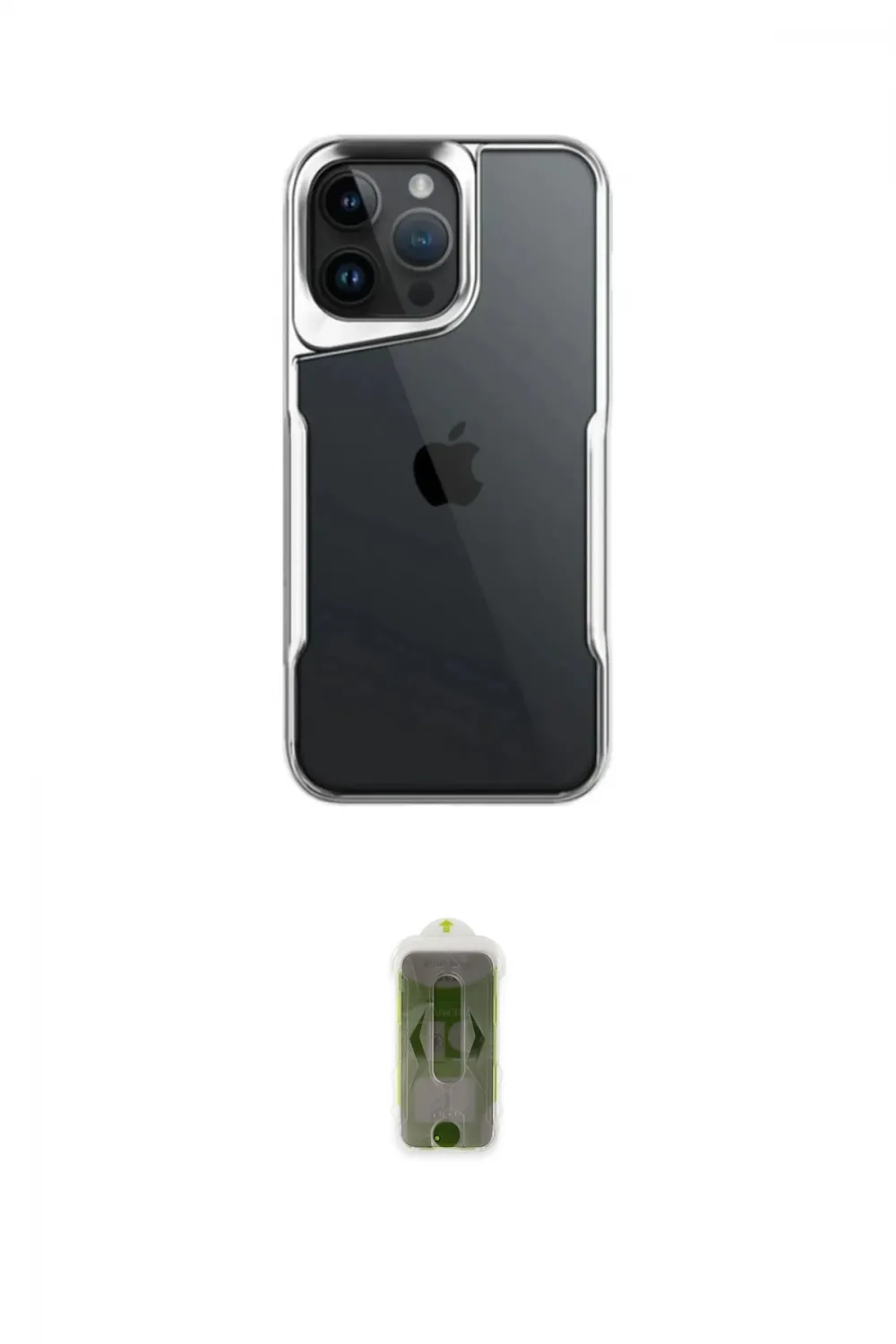 ieg™ iPhone 15 Pro Max Kılıf Akış Çizgi Koleksiyonu - Siyah Joko Magic 5D Hayalet Cam