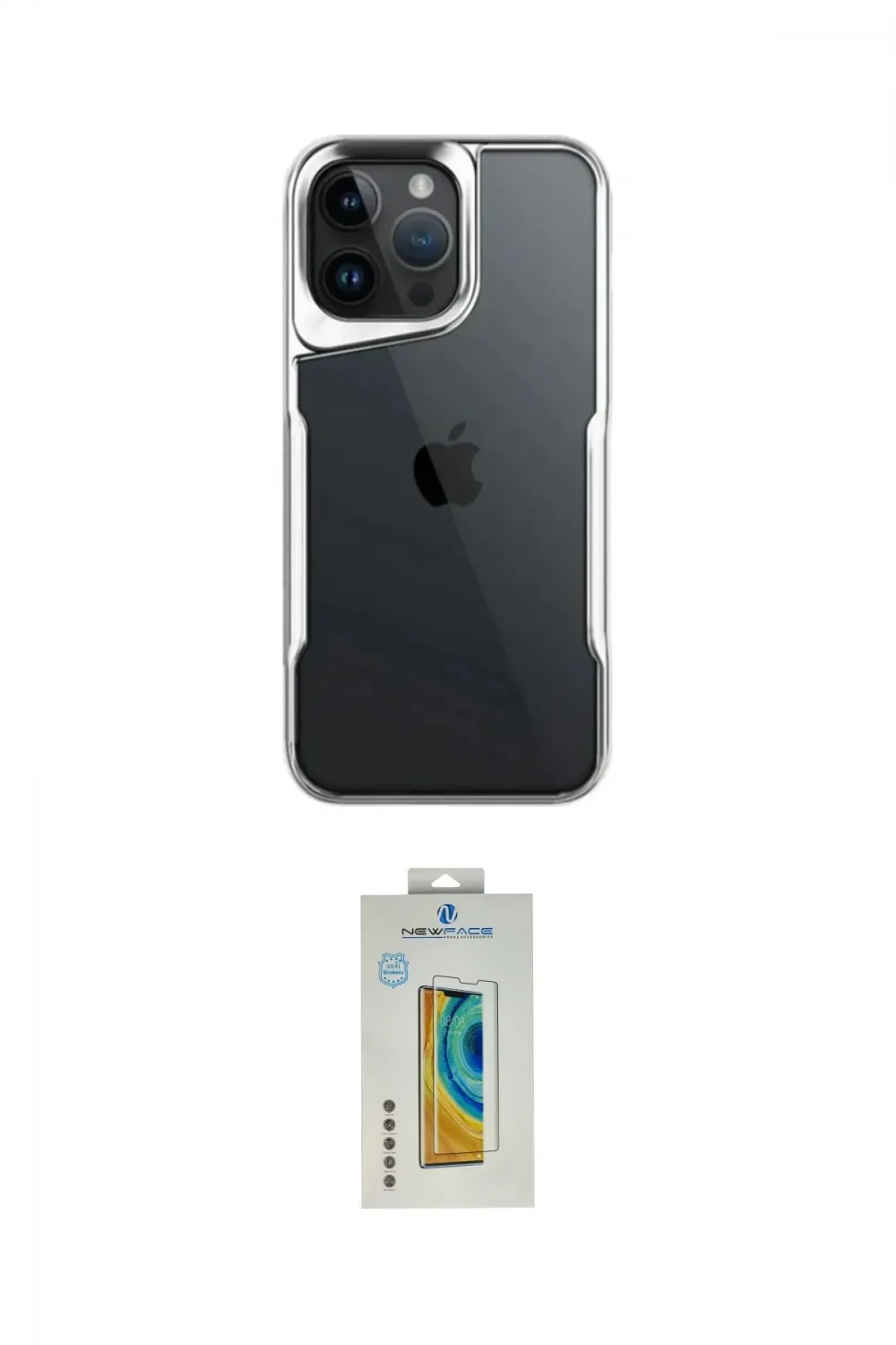 ieg™ iPhone 15 Pro Max Kılıf Akış Çizgi Koleksiyonu - Siyah Polymer Nano Ekran Koruyucu