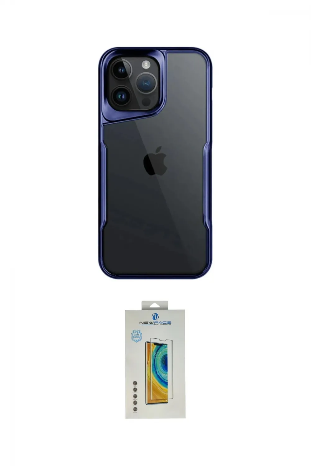 ieg™ iPhone 15 Pro Max Kılıf Akış Çizgi Koleksiyonu - Siyah Polymer Nano Ekran Koruyucu