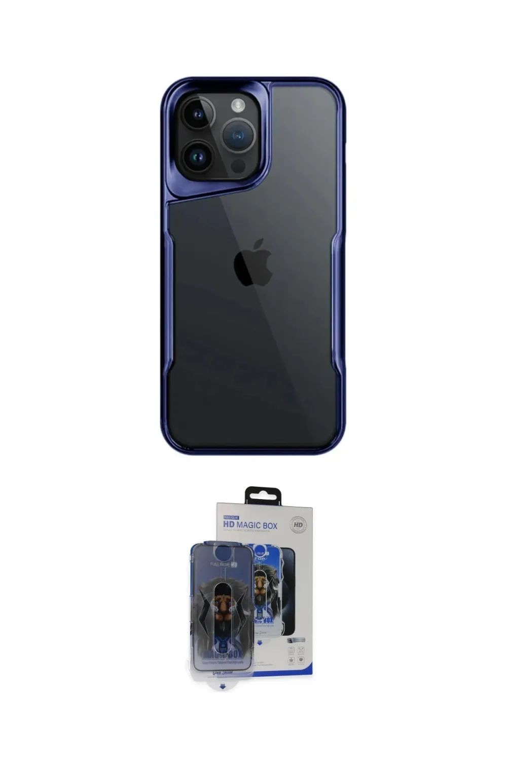ieg™ iPhone 15 Pro Max Kılıf Akış Çizgi Koleksiyonu - Siyah Vanessa Magic Cam