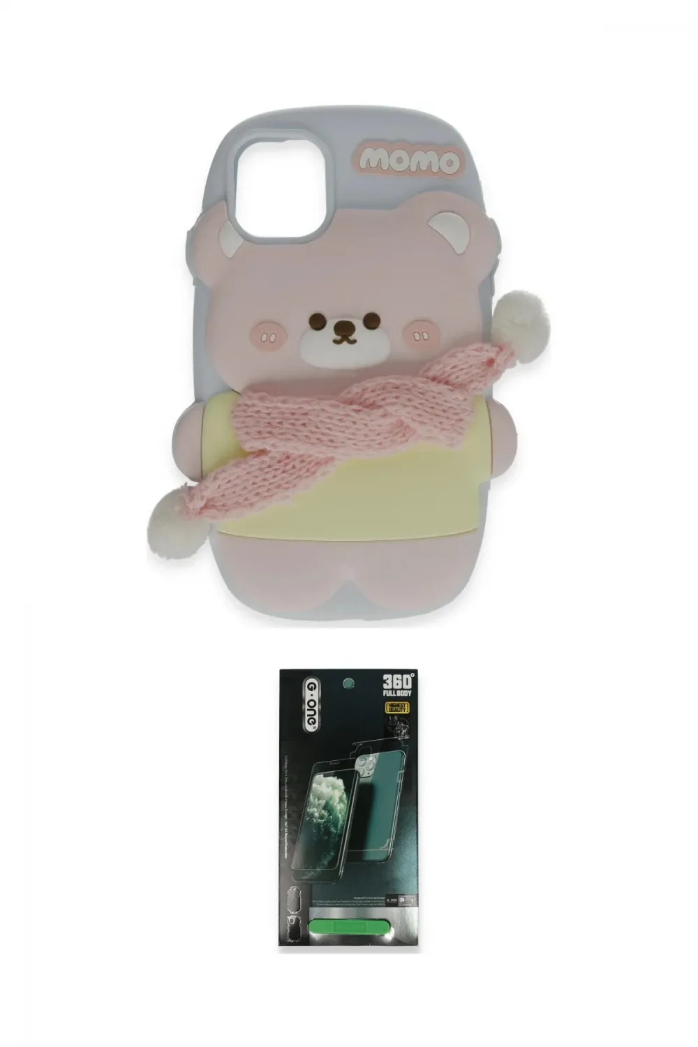 ieg™ iPhone 15 Pro Max Kılıf Akış Yansıma - Şeffaf 360 Full Body Arka Koruyucu