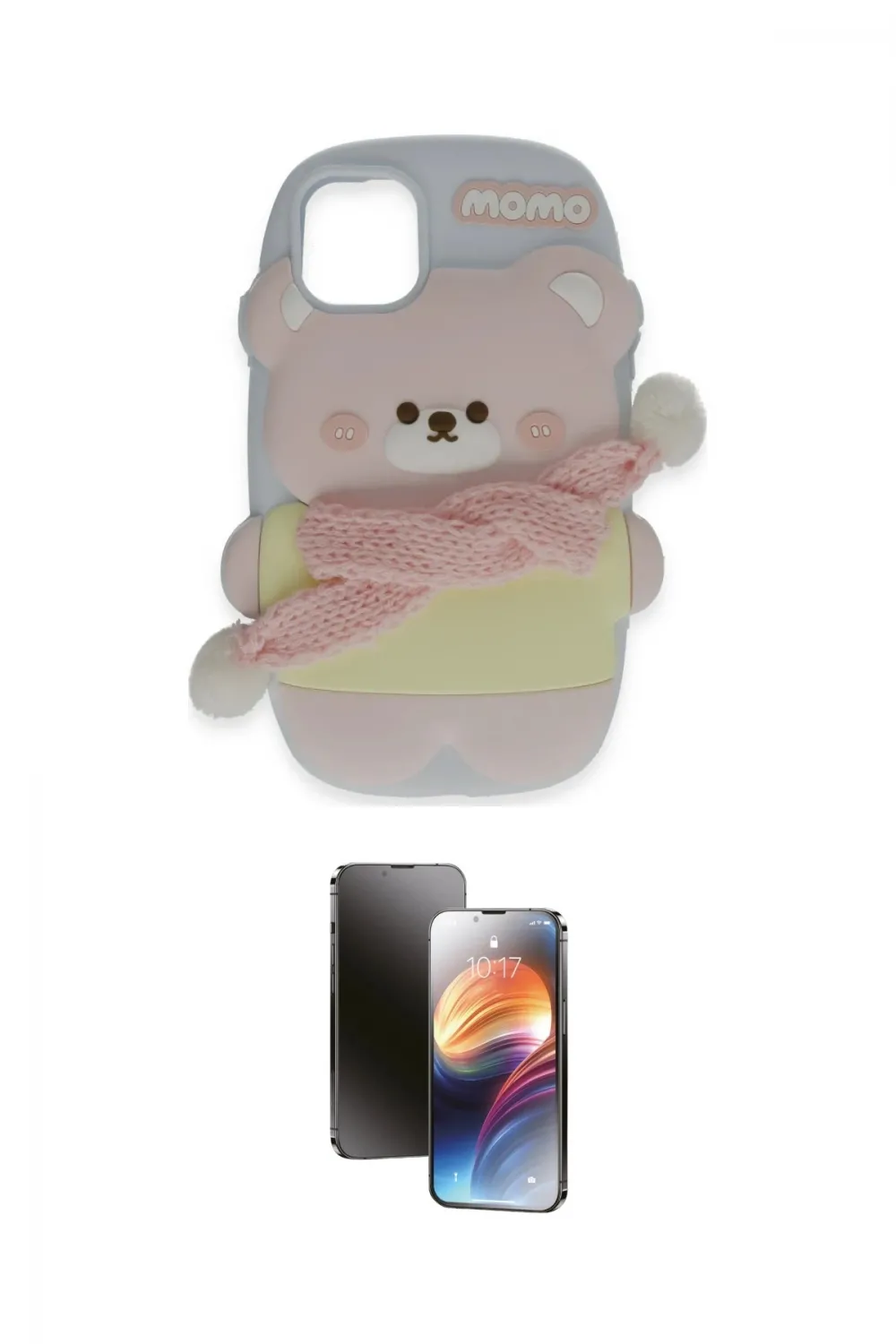 ieg™ iPhone 15 Pro Max Kılıf Akış Yansıma - Siyah 3D Antistatik Mat Seramik Nano Ekran Koruyucu