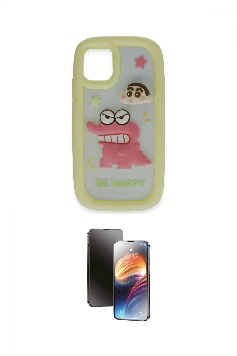 ieg™ iPhone 15 Pro Max Kılıf Akış Yansıma - Siyah 3D Antistatik Mat Seramik Nano Ekran Koruyucu