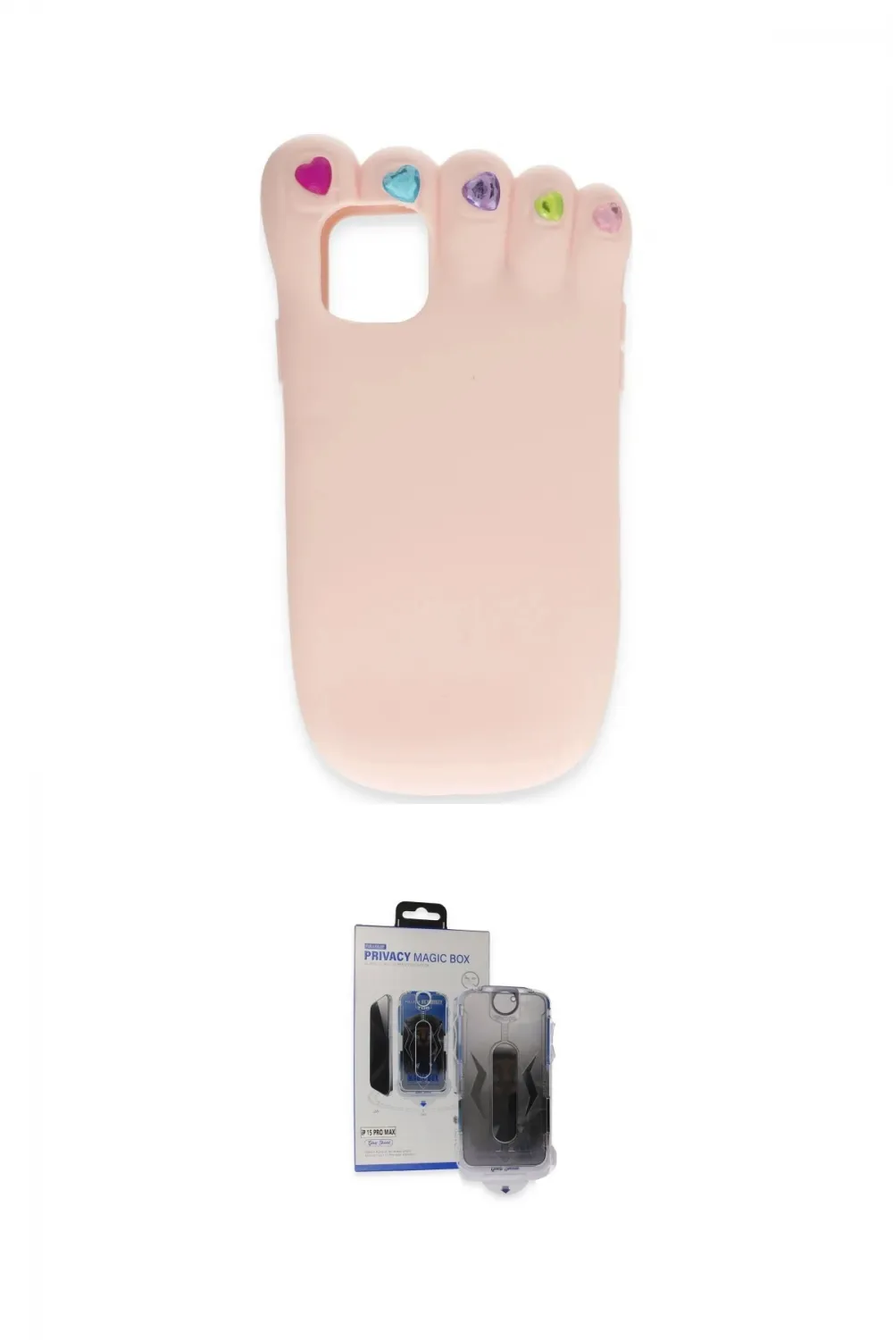 ieg™ iPhone 15 Pro Max Kılıf Akış Yansıma - Siyah Vanessa Magic Hayalet Cam