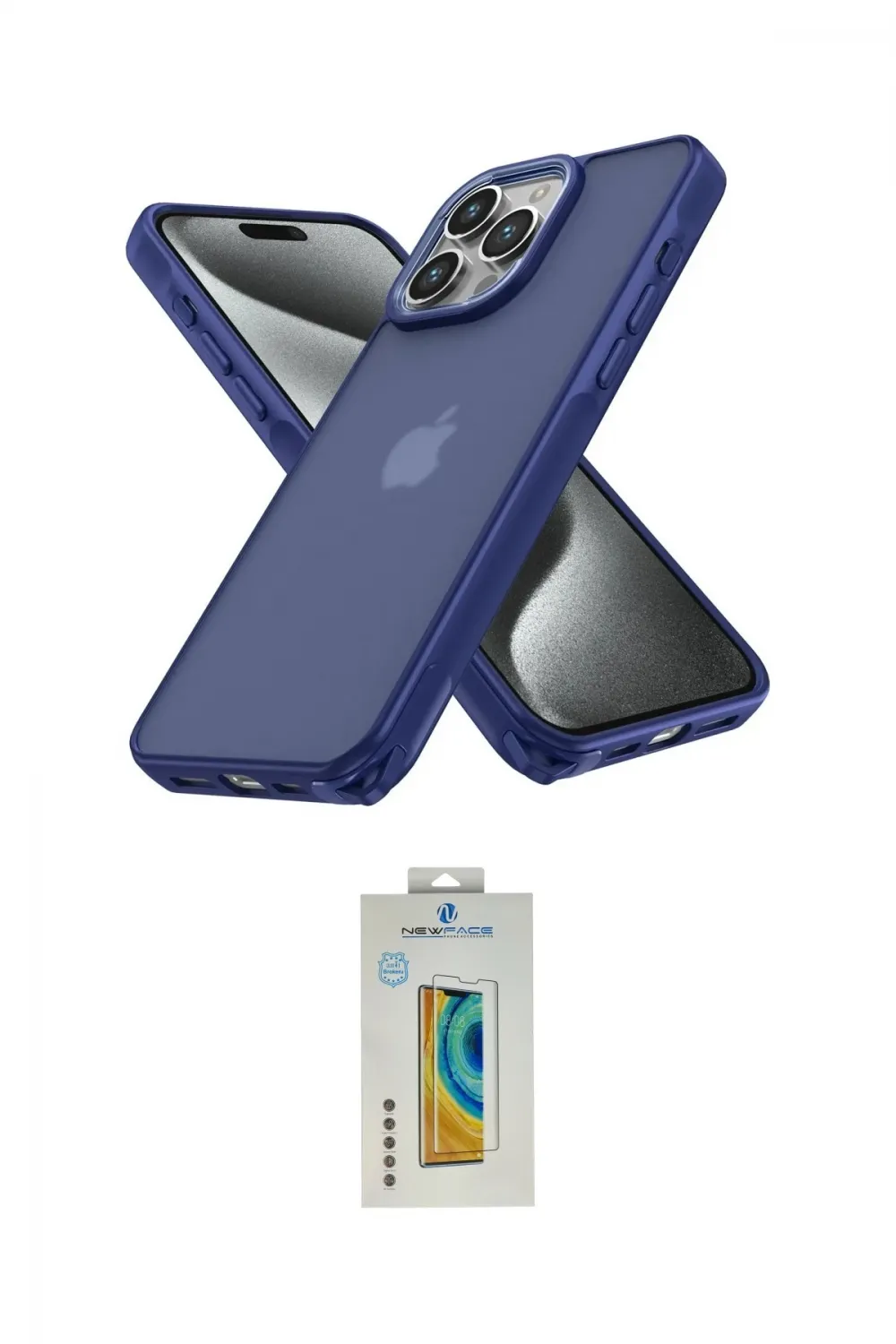 ieg™ iPhone 15 Pro Max Kılıf Atlas Form - Siyah Polymer Nano Ekran Koruyucu
