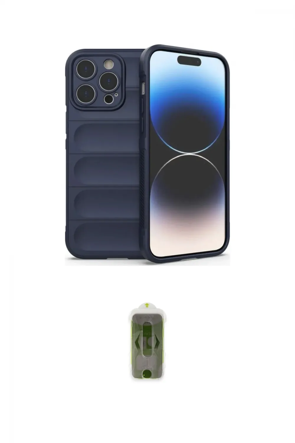 ieg™ iPhone 15 Pro Max Kılıf Atlas Koleksiyonu - Siyah Joko Magic 5D Hayalet Cam