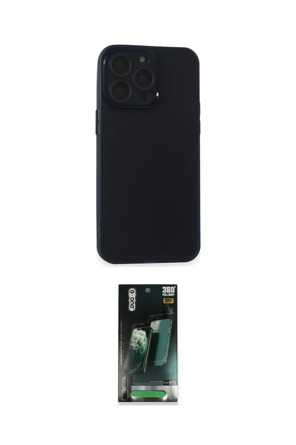 ieg™ iPhone 15 Pro Max Kılıf Atlas Minimal Prime - Şeffaf 360 Full Body Arka Koruyucu