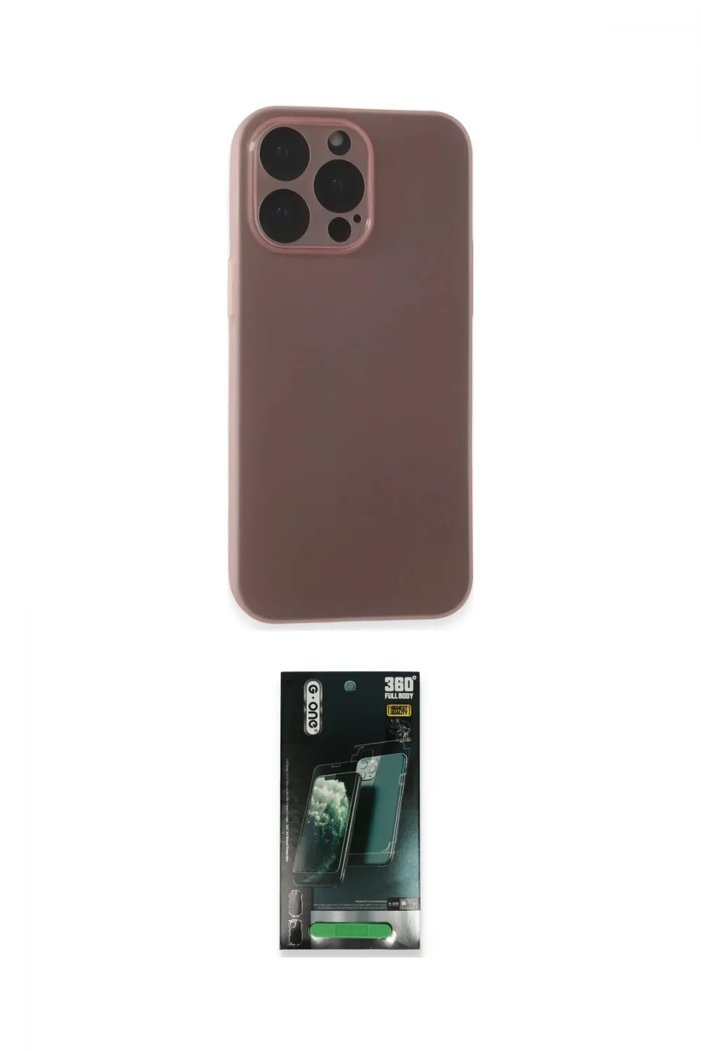 ieg™ iPhone 15 Pro Max Kılıf Atlas Minimal Prime - Şeffaf 360 Full Body Arka Koruyucu
