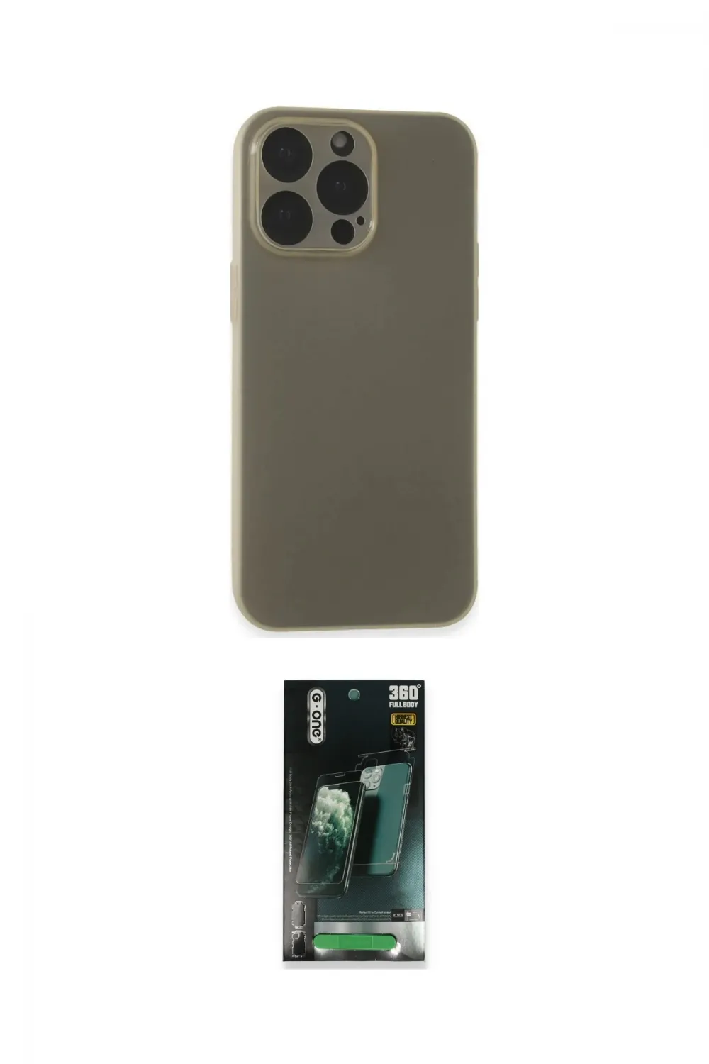 ieg™ iPhone 15 Pro Max Kılıf Atlas Minimal Prime - Şeffaf 360 Full Body Arka Koruyucu