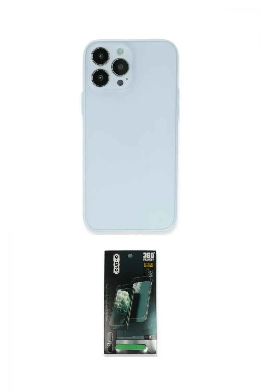 ieg™ iPhone 15 Pro Max Kılıf Atlas Minimal Prime - Şeffaf 360 Full Body Arka Koruyucu