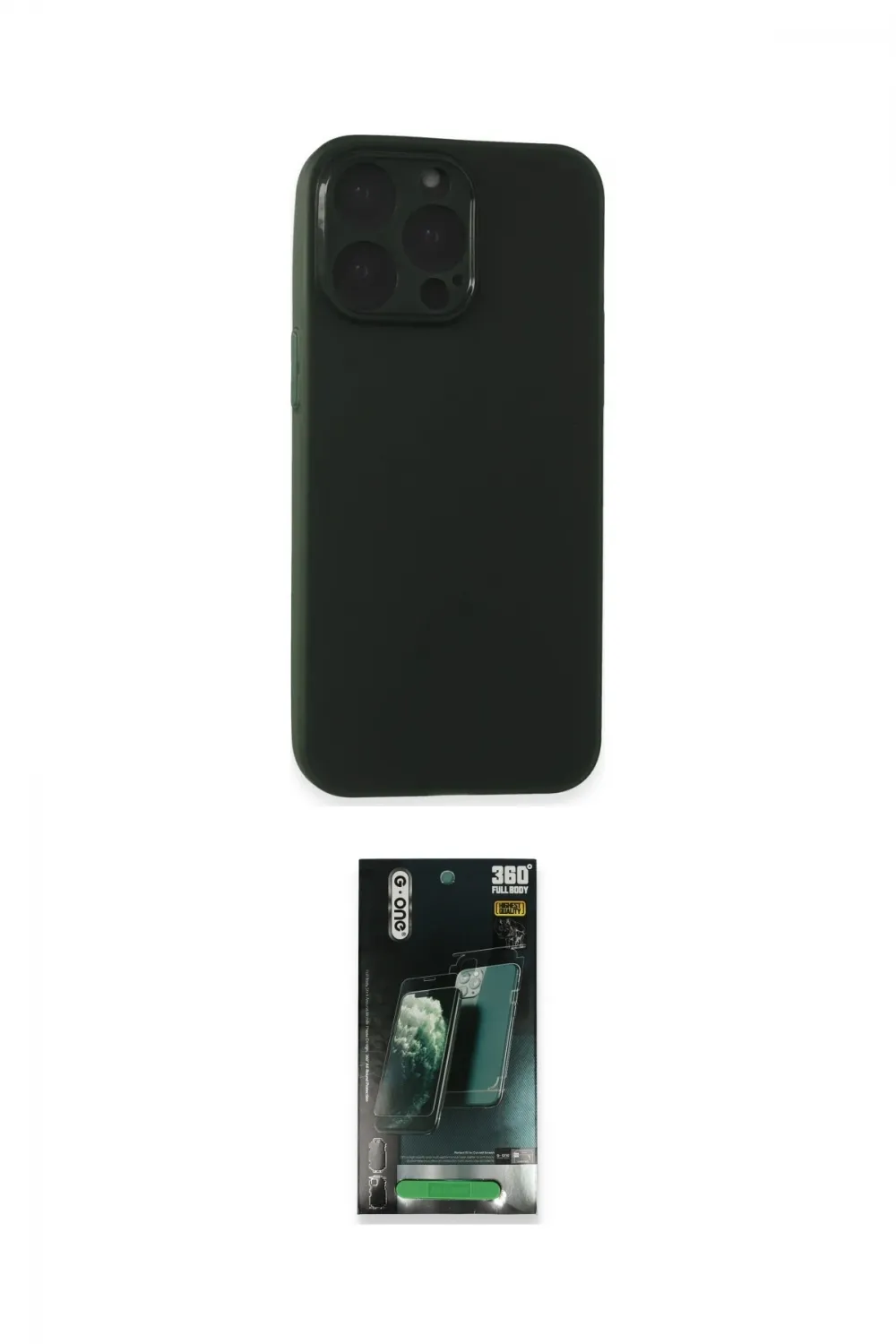 ieg™ iPhone 15 Pro Max Kılıf Atlas Minimal Prime - Şeffaf 360 Full Body Arka Koruyucu