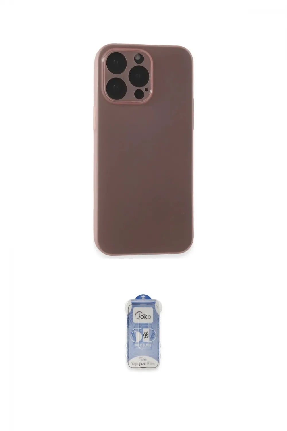 ieg™ iPhone 15 Pro Max Kılıf Atlas Minimal Prime - Siyah Joko Magic 5D Cam