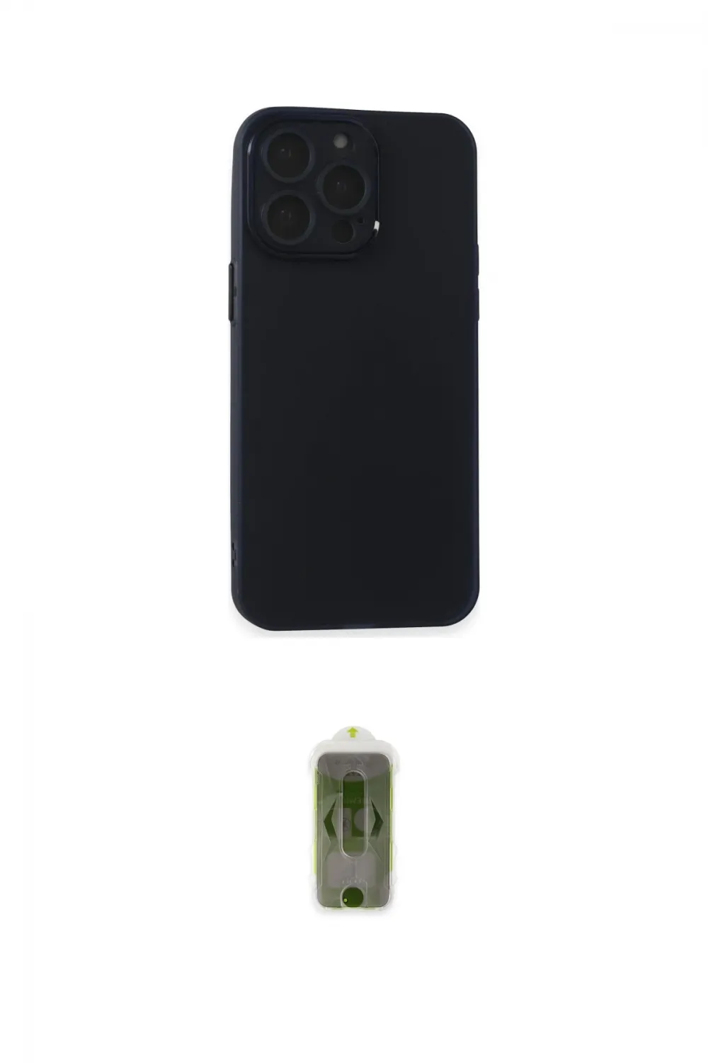 ieg™ iPhone 15 Pro Max Kılıf Atlas Minimal Prime - Siyah Joko Magic 5D Hayalet Cam