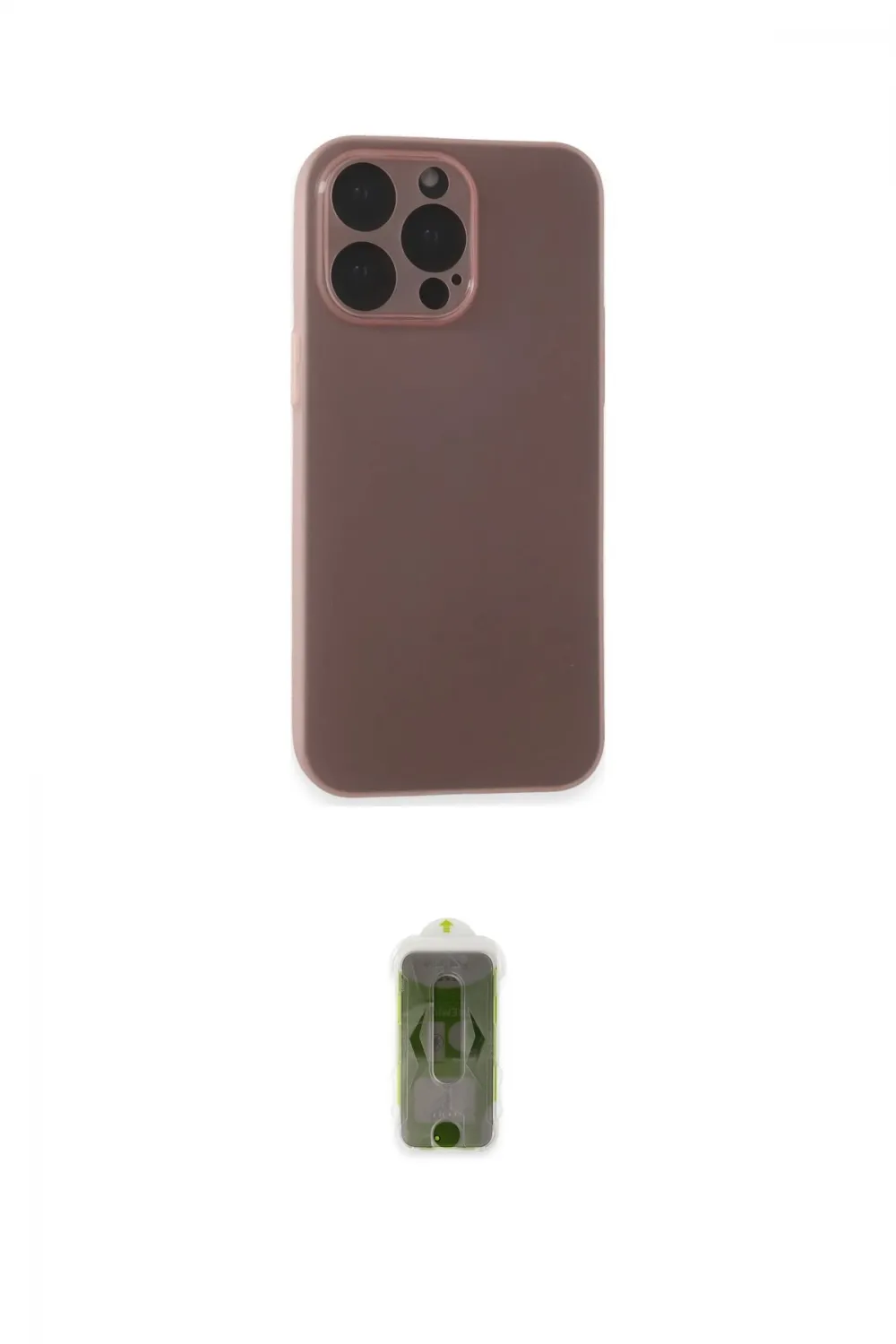 ieg™ iPhone 15 Pro Max Kılıf Atlas Minimal Prime - Siyah Joko Magic 5D Hayalet Cam