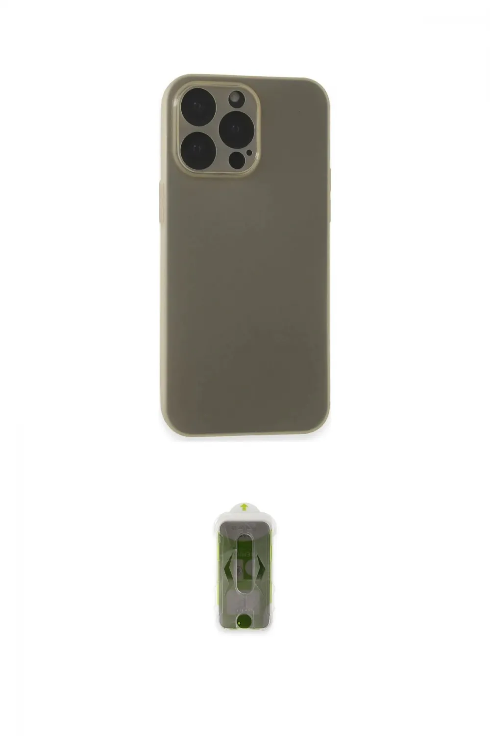 ieg™ iPhone 15 Pro Max Kılıf Atlas Minimal Prime - Siyah Joko Magic 5D Hayalet Cam