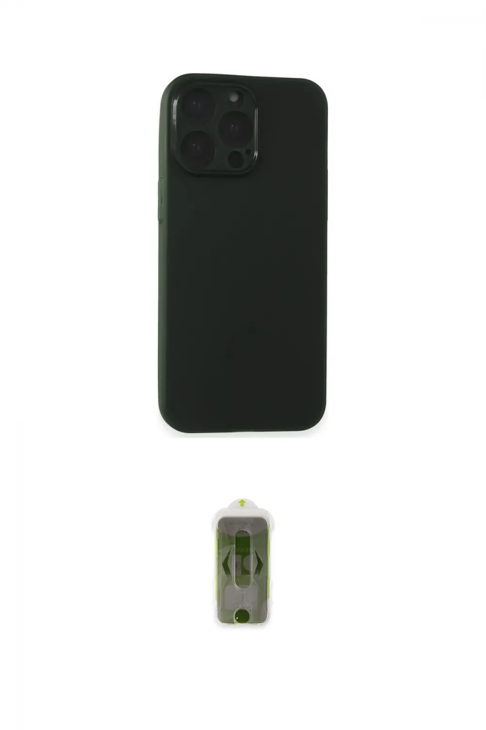 ieg™ iPhone 15 Pro Max Kılıf Atlas Minimal Prime - Siyah Joko Magic 5D Hayalet Cam