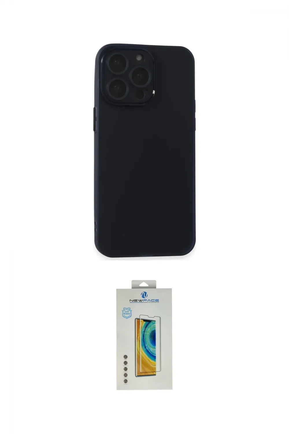 ieg™ iPhone 15 Pro Max Kılıf Atlas Minimal Prime - Siyah Polymer Nano Ekran Koruyucu