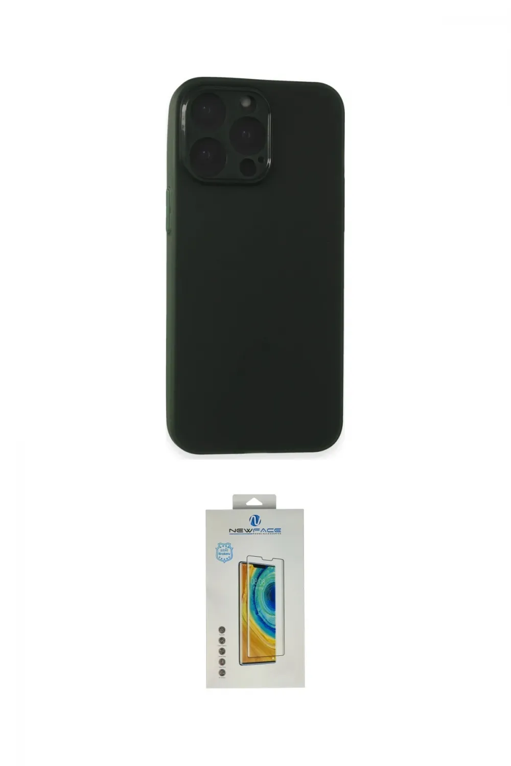 ieg™ iPhone 15 Pro Max Kılıf Atlas Minimal Prime - Siyah Polymer Nano Ekran Koruyucu