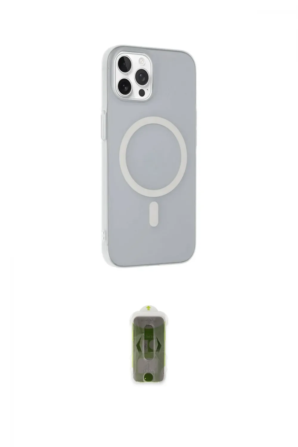ieg™ iPhone 15 Pro Max Kılıf Çekirdek Modern Prime - Siyah Joko Magic 5D Hayalet Cam
