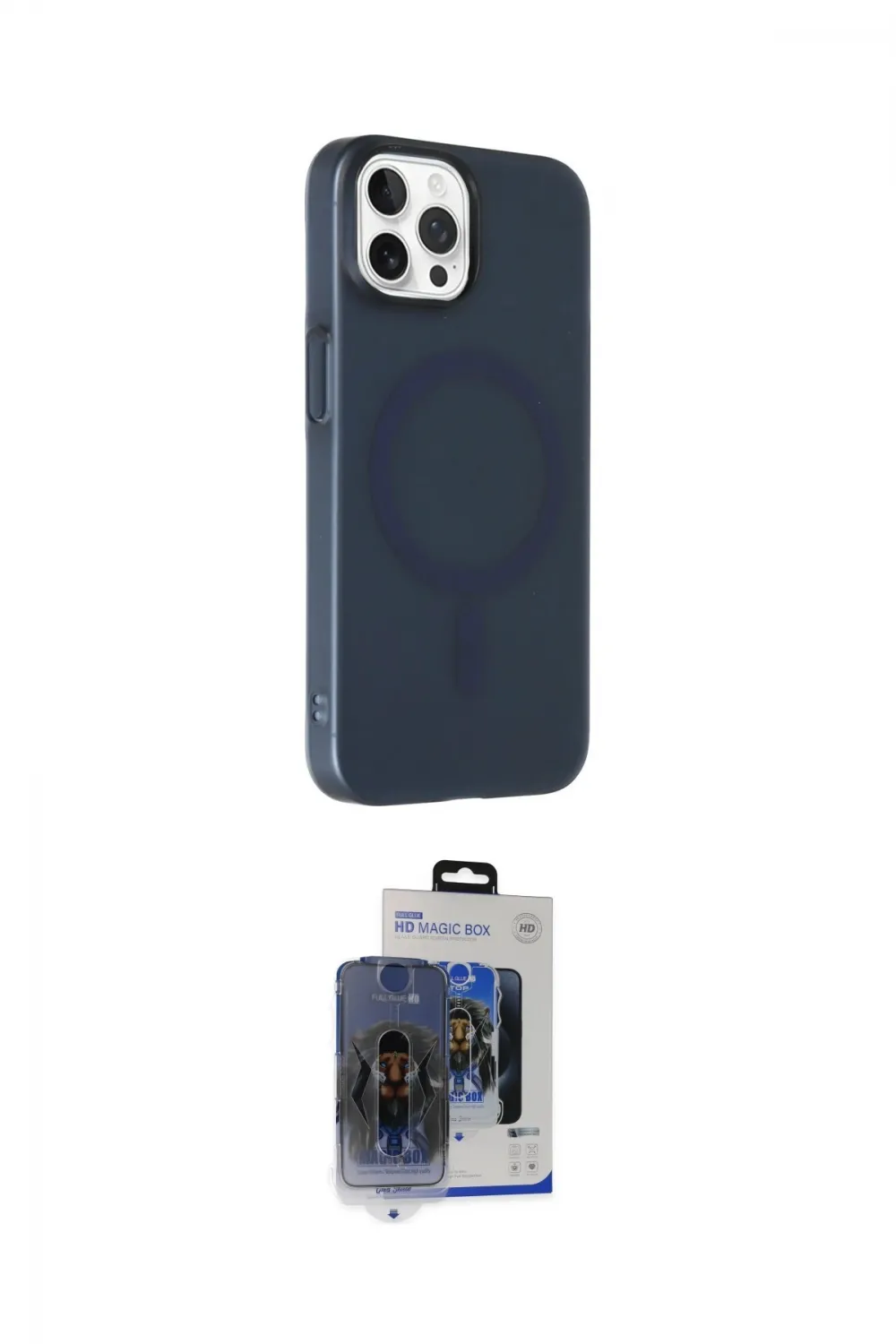 ieg™ iPhone 15 Pro Max Kılıf Çekirdek Modern Prime - Siyah Vanessa Magic Cam