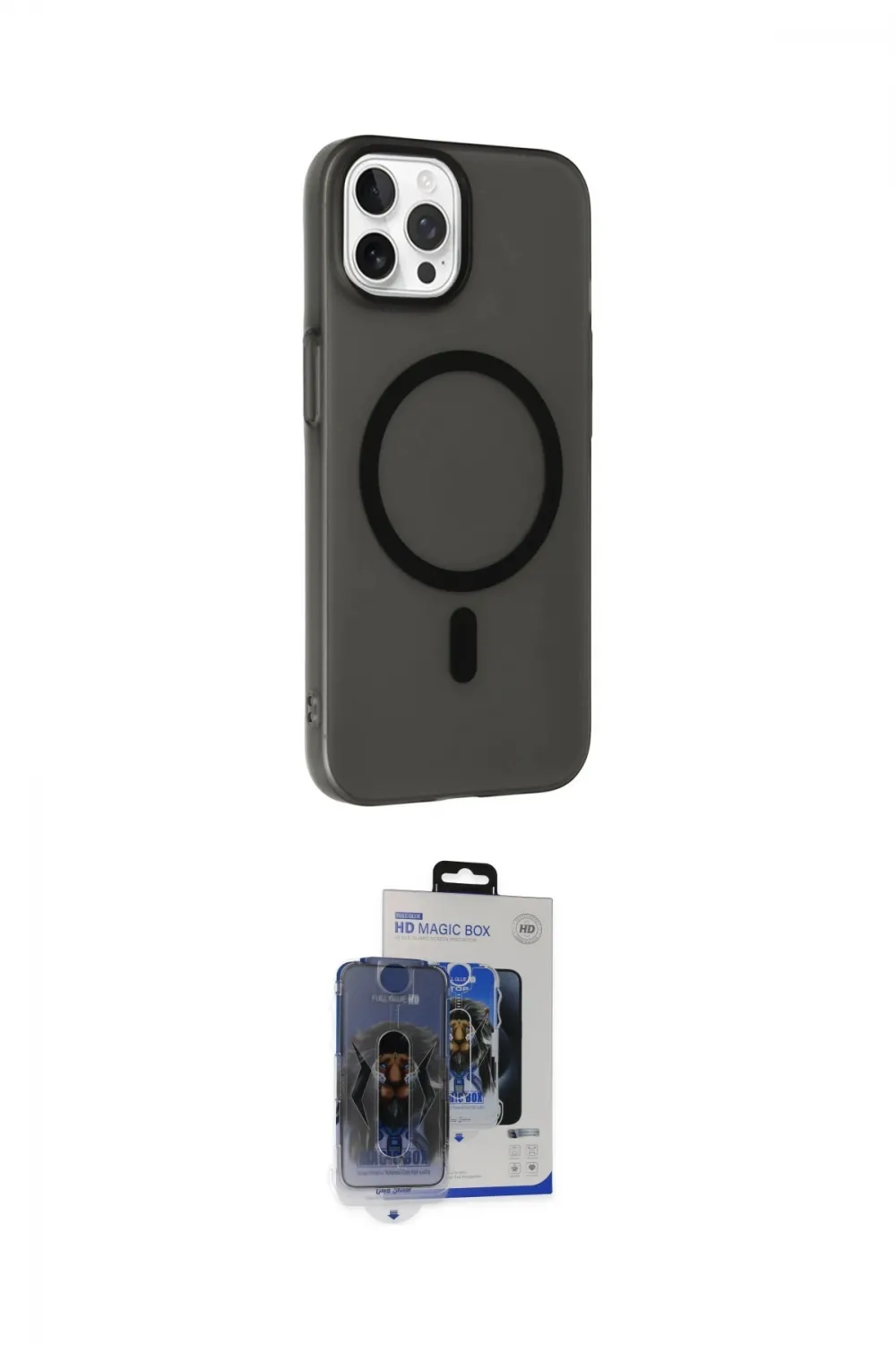 ieg™ iPhone 15 Pro Max Kılıf Çekirdek Modern Prime - Siyah Vanessa Magic Cam