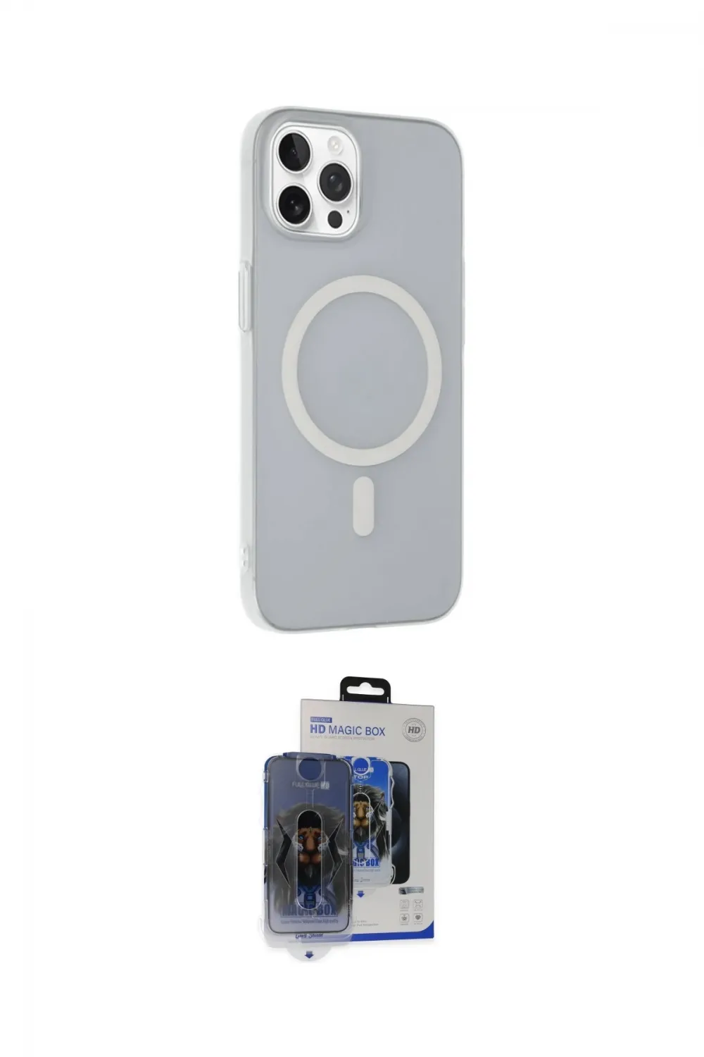 ieg™ iPhone 15 Pro Max Kılıf Çekirdek Modern Prime - Siyah Vanessa Magic Cam