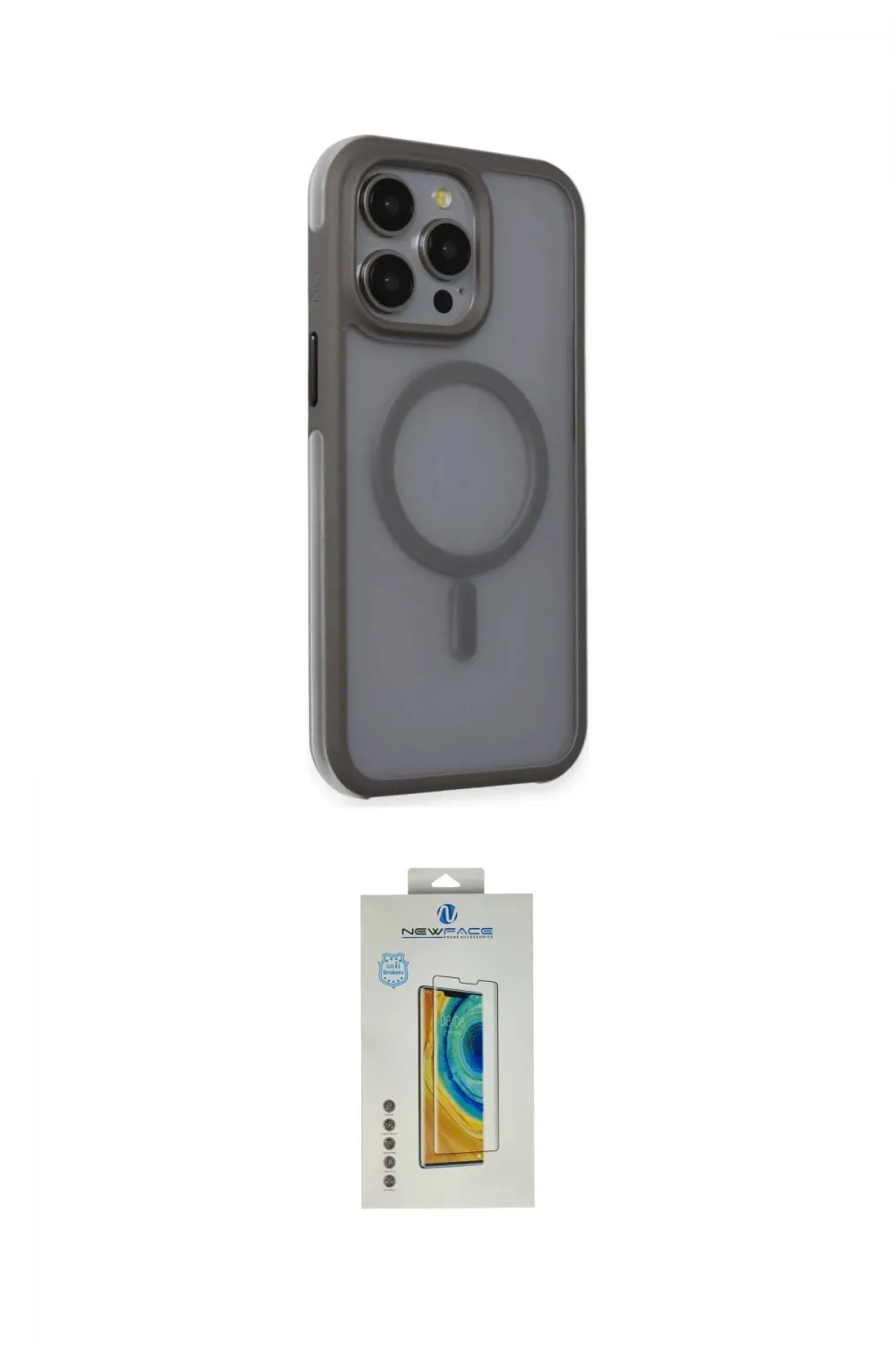 ieg™ iPhone 15 Pro Max Kılıf Çekirdek Yansıma Prime - Siyah Polymer Nano Ekran Koruyucu