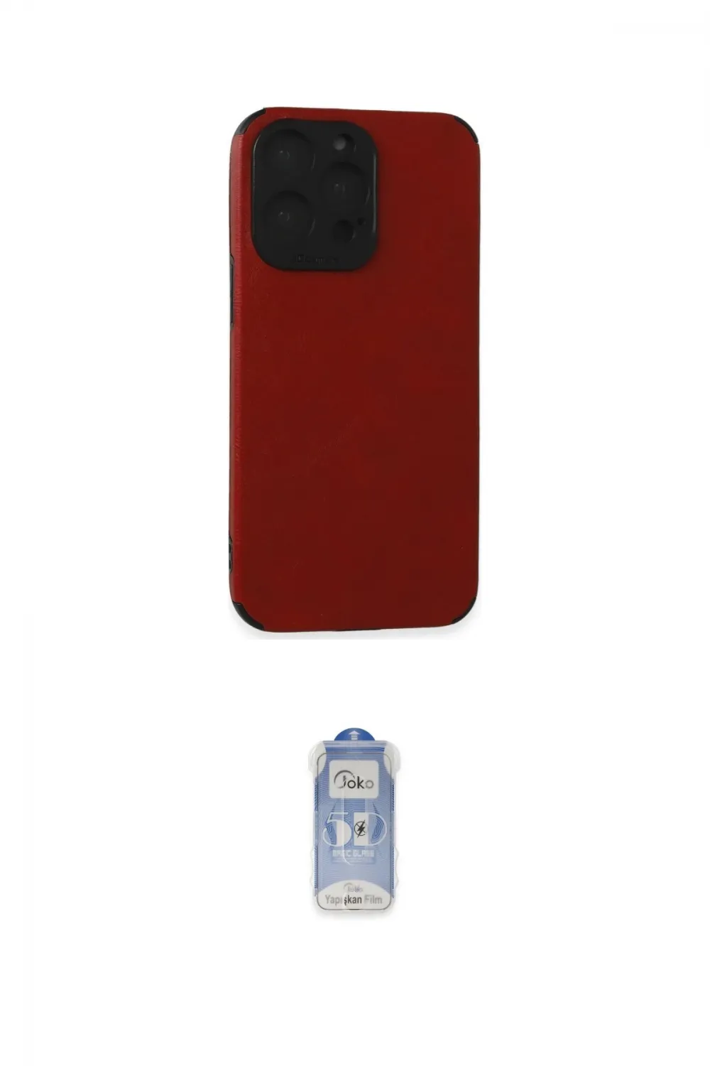 ieg™ iPhone 15 Pro Max Kılıf Doruk Asil Koleksiyonu - Siyah Joko Magic 5D Cam