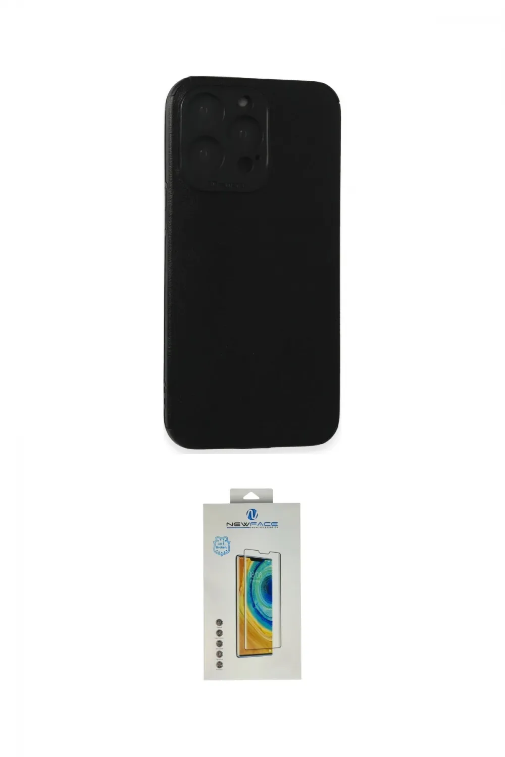 ieg™ iPhone 15 Pro Max Kılıf Doruk Asil Koleksiyonu - Siyah Polymer Nano Ekran Koruyucu