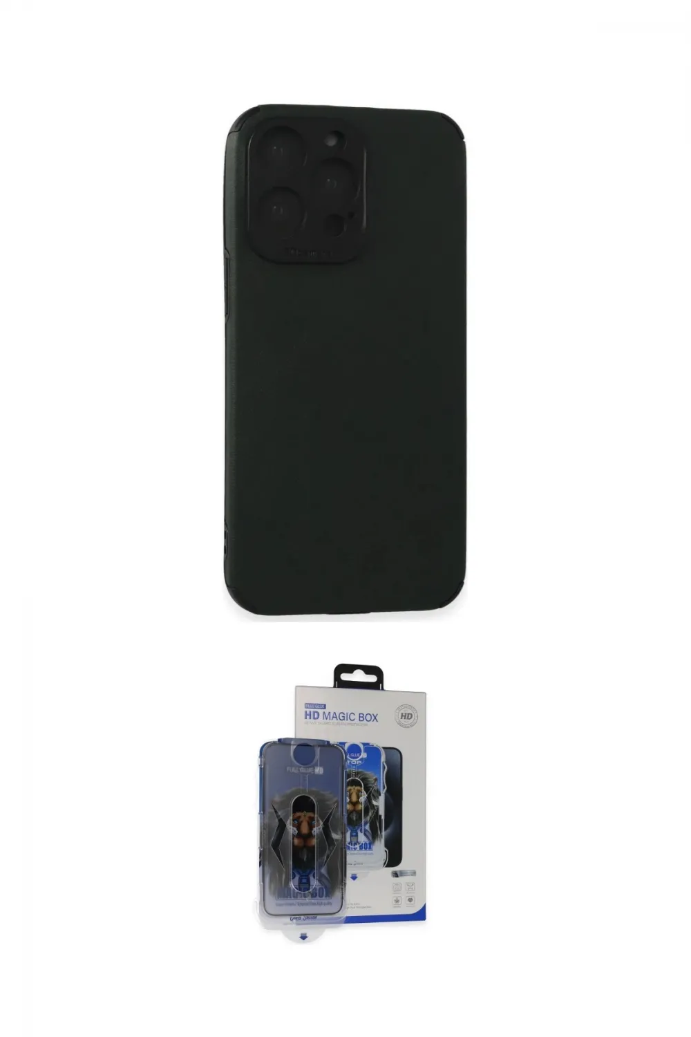 ieg™ iPhone 15 Pro Max Kılıf Doruk Asil Koleksiyonu - Siyah Vanessa Magic Cam