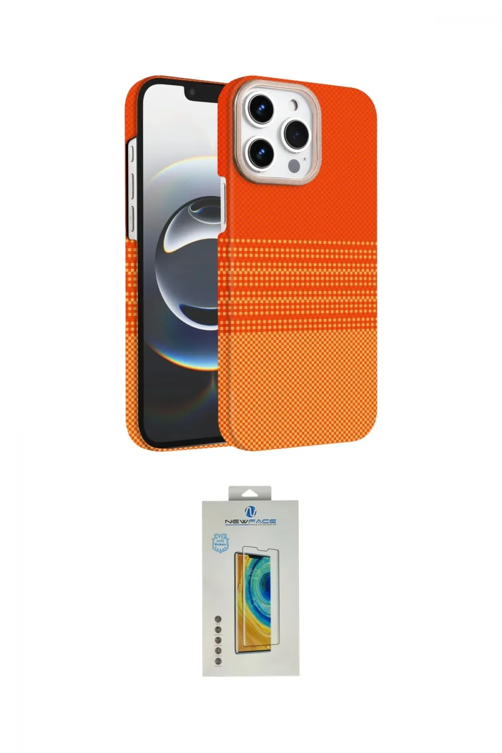 ieg™ iPhone 15 Pro Max Kılıf Doruk Serisi - Siyah Polymer Nano Ekran Koruyucu