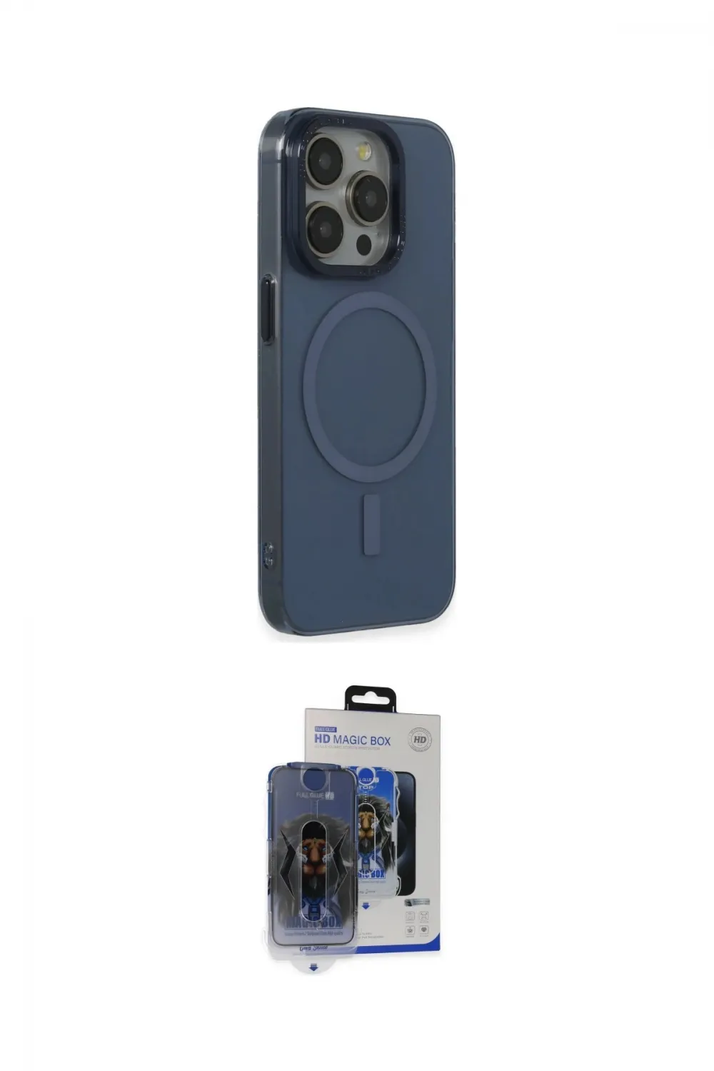 ieg™ iPhone 15 Pro Max Kılıf Eksen Işık Prime - Siyah Vanessa Magic Cam