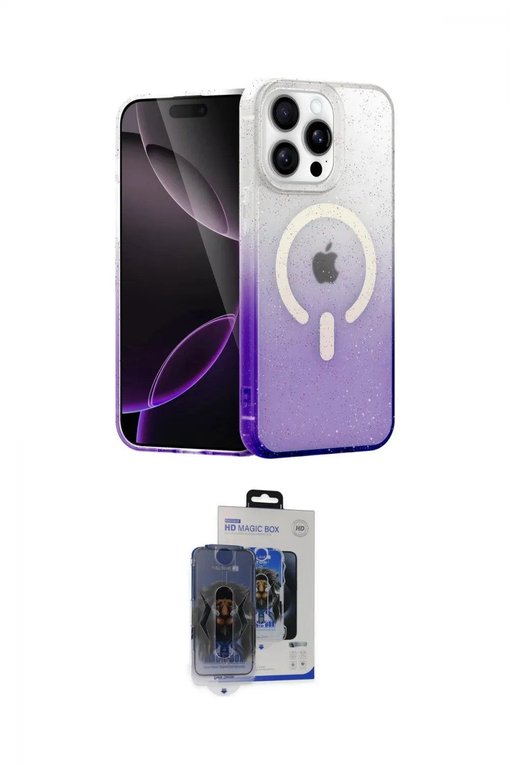 ieg™ iPhone 15 Pro Max Kılıf Eksen Minimal Özel Seri - Siyah Vanessa Magic Cam