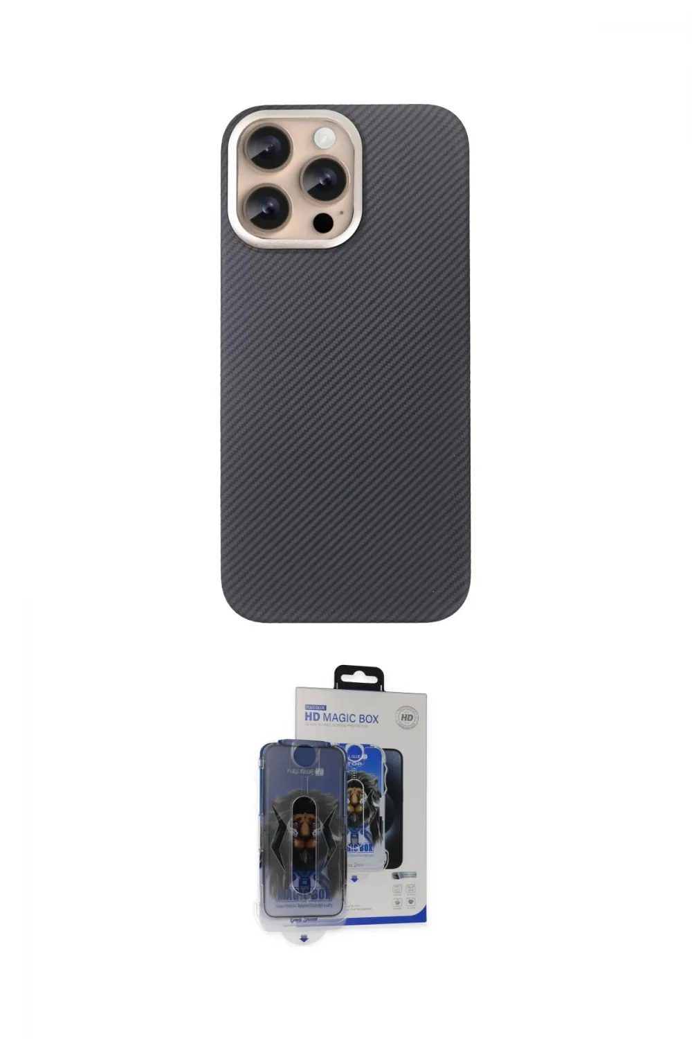 ieg™ iPhone 15 Pro Max Kılıf Eksen Prime - Siyah Vanessa Magic Cam