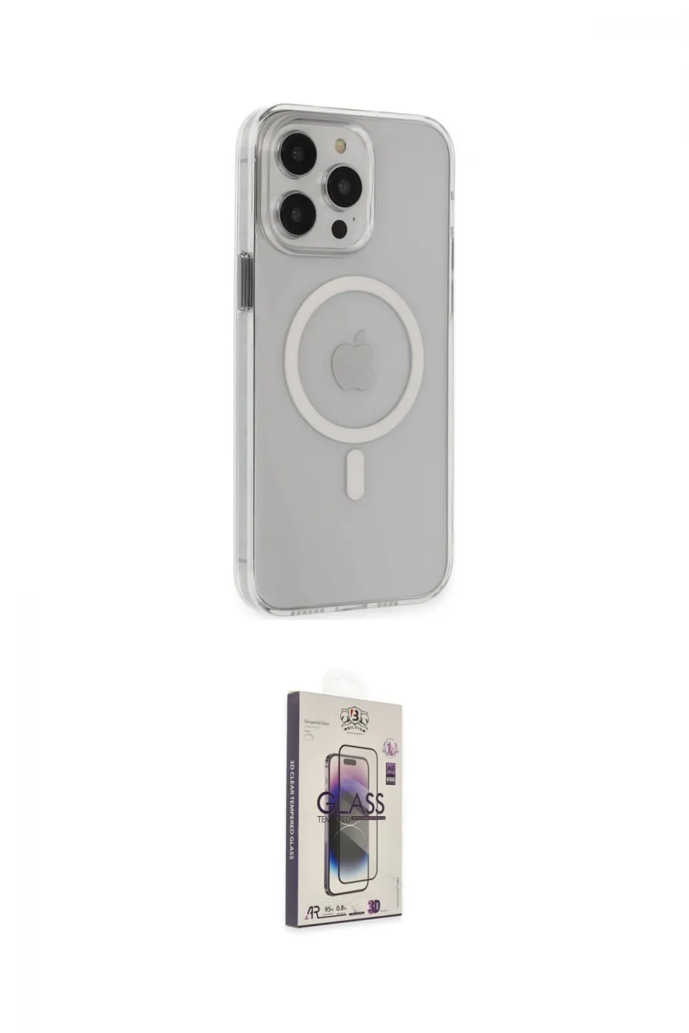 ieg™ iPhone 15 Pro Max Kılıf Kıvılcım Asil Özel Seri - Siyah Bilvis 3D Cam Ekran Koruyucu