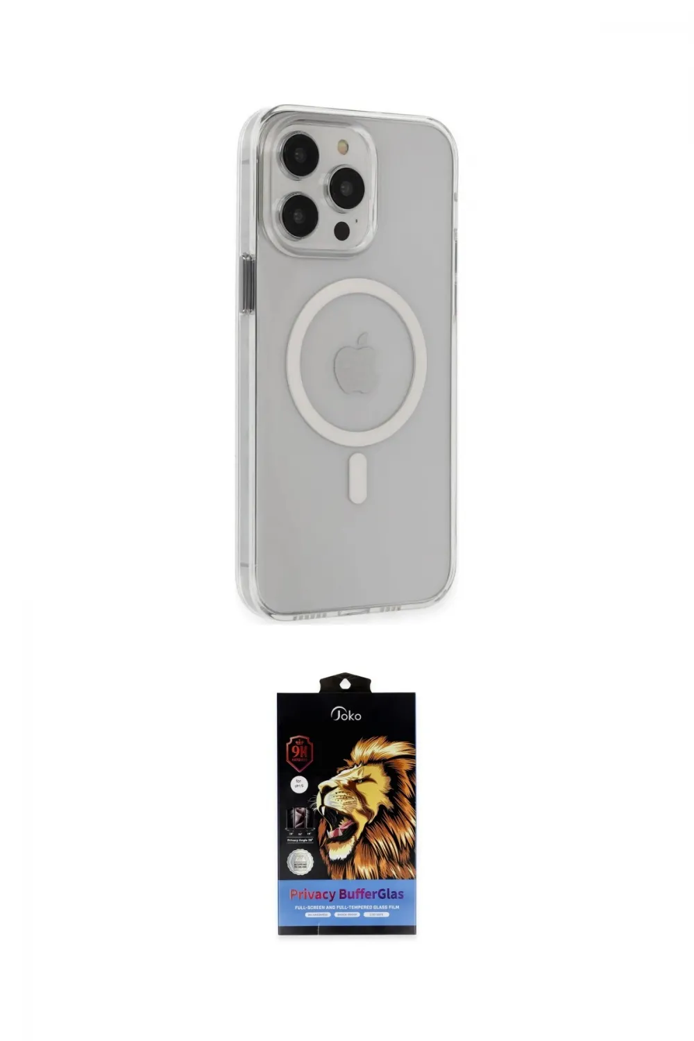 ieg™ iPhone 15 Pro Max Kılıf Kıvılcım Asil Özel Seri - Siyah Buffer Hayalet Cam Ekran Koruyucu