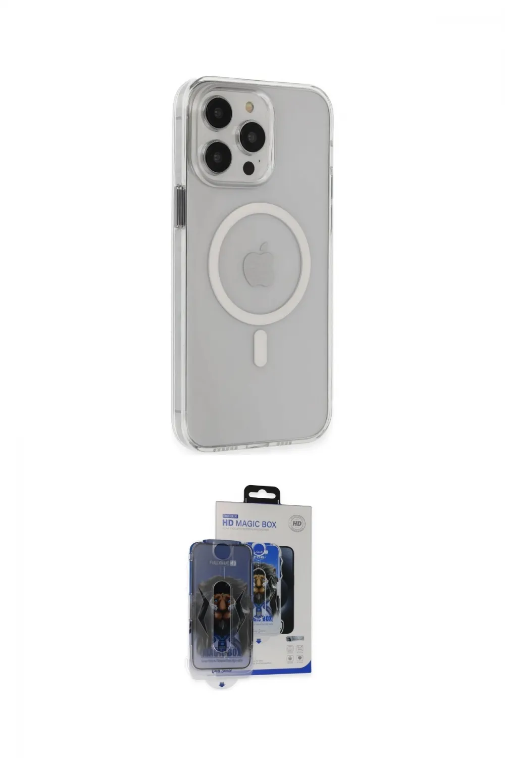 ieg™ iPhone 15 Pro Max Kılıf Kıvılcım Asil Özel Seri - Siyah Vanessa Magic Cam