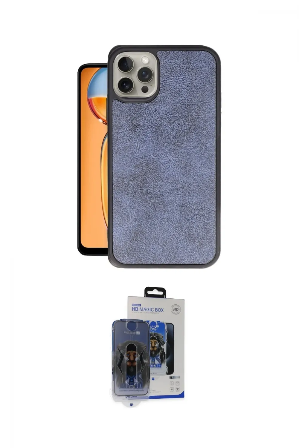 ieg™ iPhone 15 Pro Max Kılıf Kıvılcım Işık Serisi - Siyah Vanessa Magic Cam