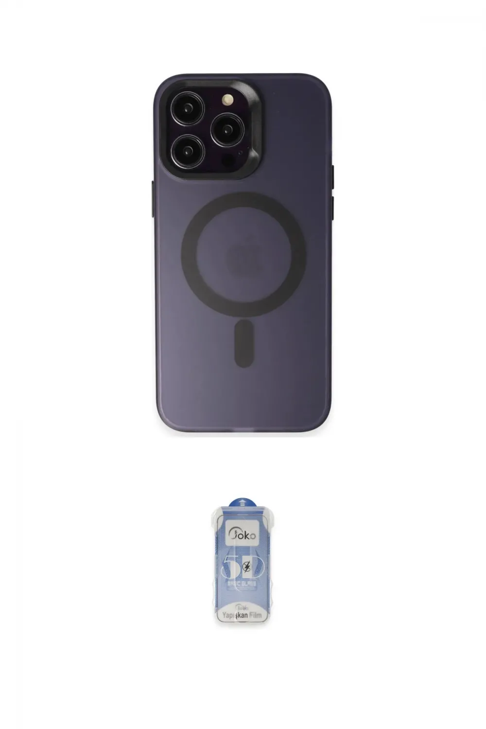 ieg™ iPhone 15 Pro Max Kılıf Kozmos Çizgi Prime - Siyah Joko Magic 5D Cam