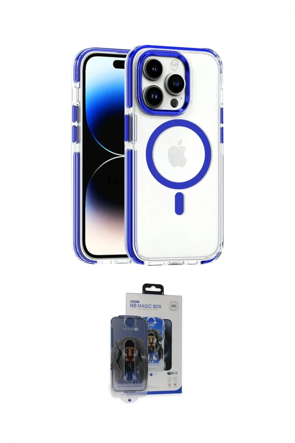 ieg™ iPhone 15 Pro Max Kılıf Kozmos Doku Koleksiyonu - Siyah Vanessa Magic Cam