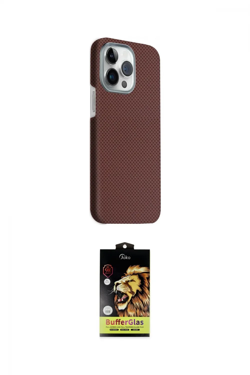 ieg™ iPhone 15 Pro Max Kılıf Kozmos Klasik Prime - Siyah Buffer Cam Ekran Koruyucu
