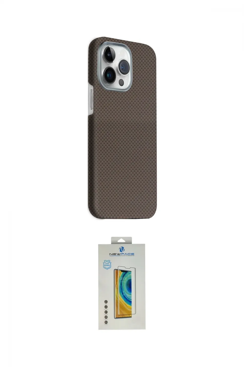 ieg™ iPhone 15 Pro Max Kılıf Kozmos Klasik Prime - Siyah Polymer Nano Ekran Koruyucu