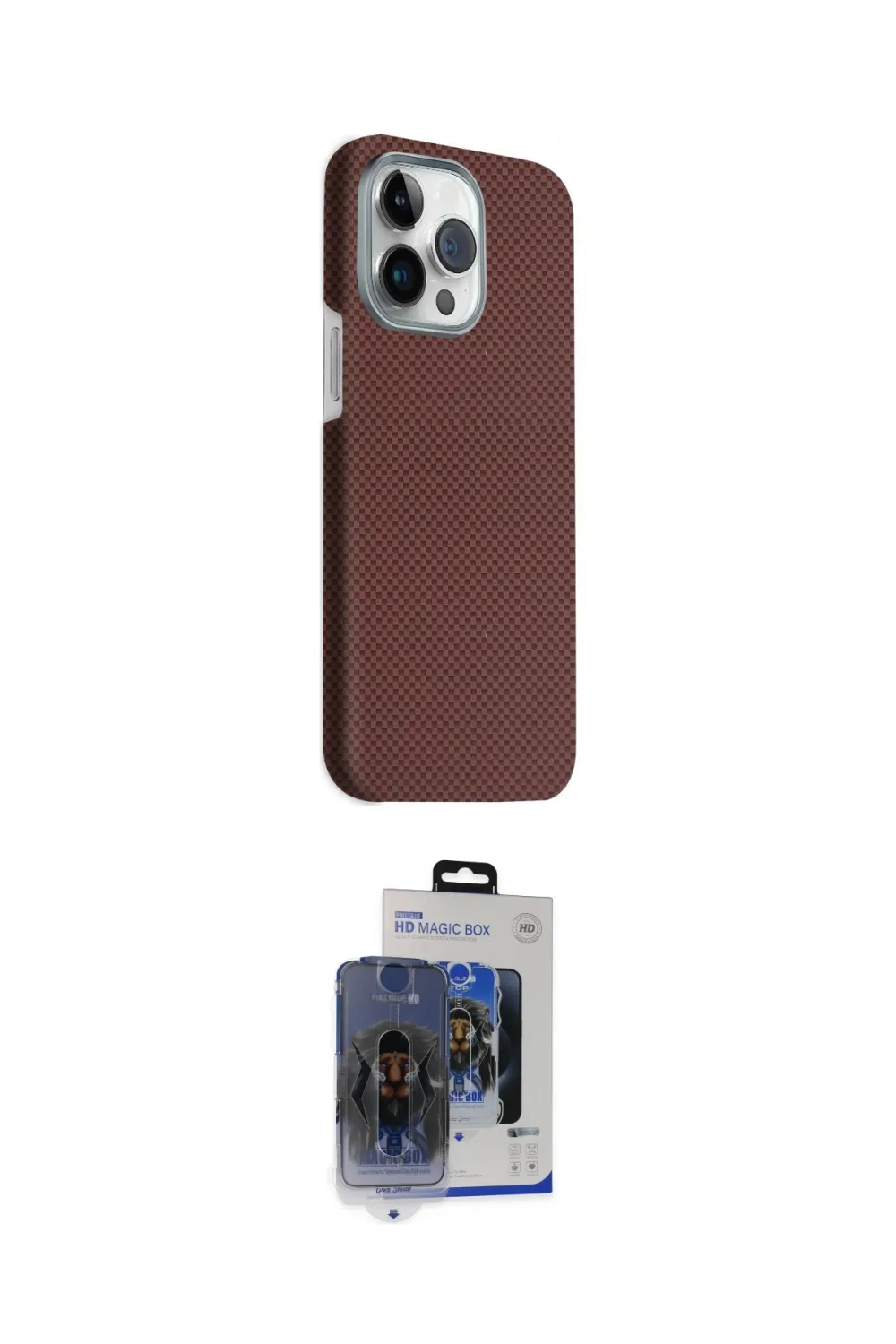ieg™ iPhone 15 Pro Max Kılıf Kozmos Klasik Prime - Siyah Vanessa Magic Cam