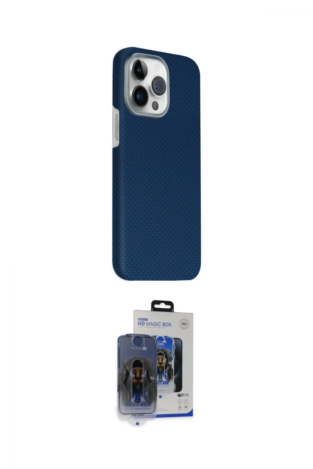 ieg™ iPhone 15 Pro Max Kılıf Kozmos Klasik Prime - Siyah Vanessa Magic Cam