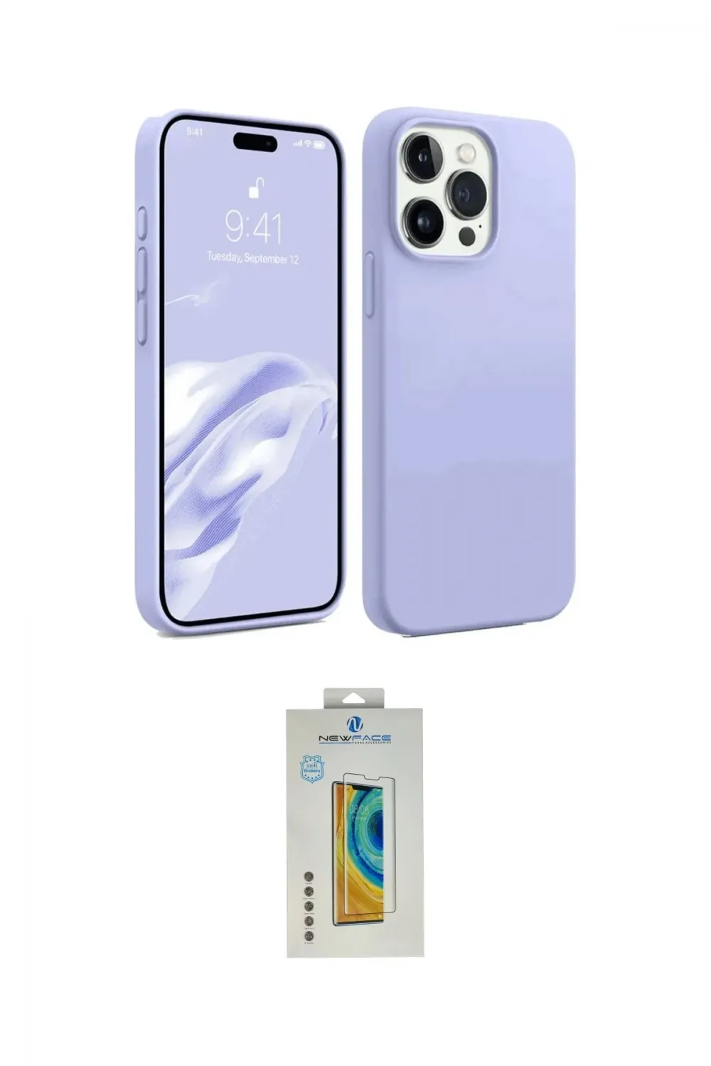 ieg™ iPhone 15 Pro Max Kılıf Kozmos Yansıma Özel Seri - Siyah Polymer Nano Ekran Koruyucu