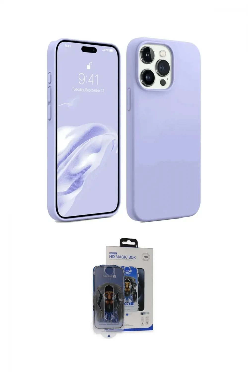 ieg™ iPhone 15 Pro Max Kılıf Kozmos Yansıma Özel Seri - Siyah Vanessa Magic Cam