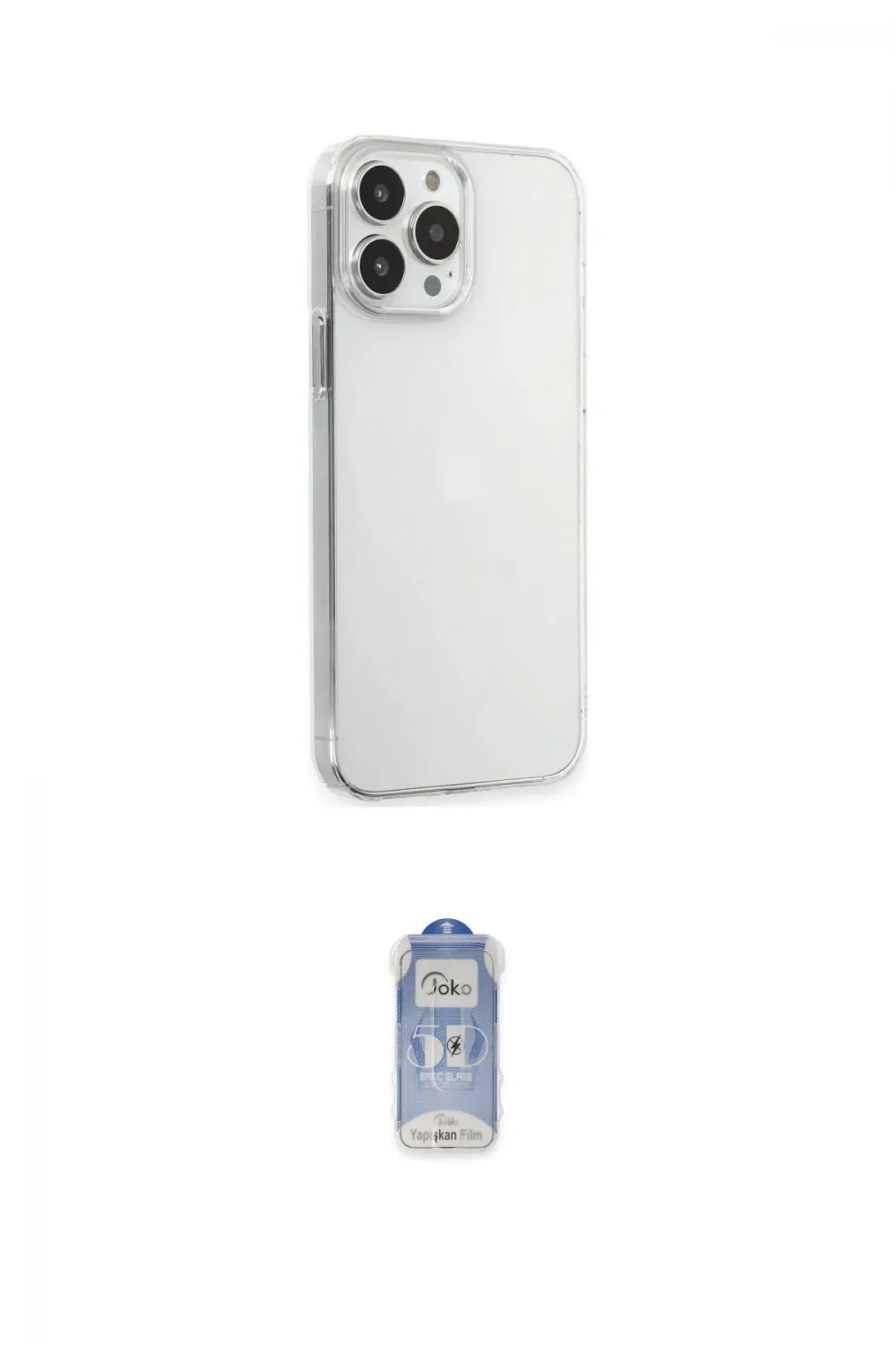ieg™ iPhone 15 Pro Max Kılıf Kutup Doku Koleksiyonu - Siyah Joko Magic 5D Cam